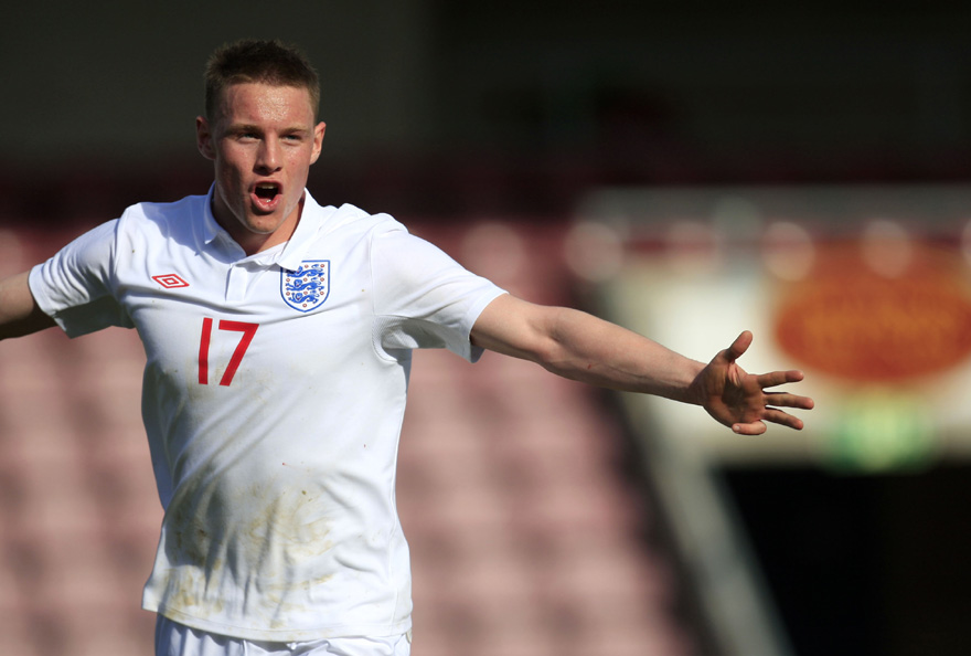 Connor Wickham celebrates.